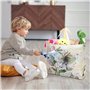 NymphFable 6 Pièces Sac Courses Reutilisable Fleur Papillon Cabas de Courses Lavables Pliable Sac Cabas Eco Grand