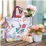NymphFable 6 Pièces Sac Courses Reutilisable Fleur Papillon Cabas de Courses Lavables Pliable Sac Cabas Eco Grand