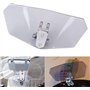 Déflecteur de Vent de Moto,Extension Bulle Moto,Deflecteur Réglable pour Moto,Vent de Spoiler d'extension de Pare-Brise pour la 