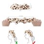 8 Pièces Bowknot Bandeaux, Élastique Coral Spa Bandeau Visage, Maquillage Tête Wraps Bandeau pour Femme Fille Yoga Visage Lavage