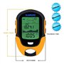 Sunroad Baromètre Multifonctions Mini Altimètre Boussole Ecran Thermomètre Numérique Montre Hygromètre Météo Conduit Torche