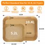 SdreMelo Papier Cuisson pour Ninja 10.4L Papier Cuisson Air Fryer 320 Pièces Cuisson Paper Liner Qualité Alimentaire 10.4L Dual 