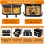 SdreMelo Papier Cuisson pour Ninja 10.4L Papier Cuisson Air Fryer 320 Pièces Cuisson Paper Liner Qualité Alimentaire 10.4L Dual 