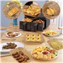 SdreMelo Papier Cuisson pour Ninja 10.4L Papier Cuisson Air Fryer 320 Pièces Cuisson Paper Liner Qualité Alimentaire 10.4L Dual 
