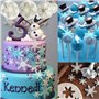 Nuyoah Outils de Décoration de Gâteau Accessoire Pate a Sucre Patisserie 87pcs Fondant Outils Ensemble avec Emporte Pièces Lettr