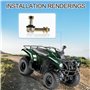 GOOFIT 12mm - 14mm Biellette Réglage Tie Rod End Remplacement pour Go Karts Quad Buggy ATV