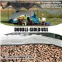 Grande bâche noire imperméable et robuste 260 g/m² avec œillets renforcés, résistante aux intempéries, à la neige, à la poussièr