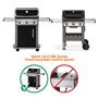 Onlyfire Porcelaine émaillée Flavorizer Bars Rails d'arômes pour Weber Spirit série 300 Gas Grill (Panneau de Commande monté Ava