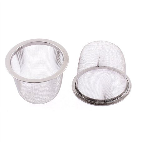 sourcing map 2pcs Filtre Théière Maille Thé Infuseur Filtre Tisane Crépine Filet Thé Panier Passoire épice métallique en Acier I