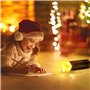 NAVESO Lampe Murale en Forme de Torche 28cm, Craft Lampe Torche, 4 Couleurs, Veilleuse Enfant Rechargeable, Éclairage Mural Cade