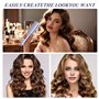 SGZIOO Fer a Onduler Cheveux, 32mm Cheveux Wavy Fer à Boucler, Boucleur Wavy,Température Réglable 130-210° C, Appareil Wavy Chev