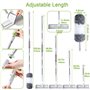 3 en 1 Lave Vitre Kit avec 4 Chiffons Microfibres