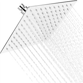 Zoternen Pommeau de douche carré ultra fin en acier inoxydable 12"