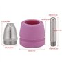 Coupeur de Plasma, 90 Pcs/Ensemble AG-60 Torche de Découpe au Plasma Consommables Electrode Buses Kit de Tasses pour la Torche d