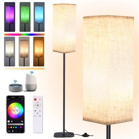ZWOOS Smart Lampadaire sur Pied Salon