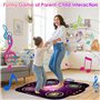 ZWOOS Tapis de Danse Enfants de 3 à 12+ Ans, Éclairé Tapis de Danse Fille avec Bluetooth, Danse de Tapis Musical Électronique Ca