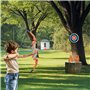 ZWOOS Arc et Flèche Jouet pour Enfants avec Lumières LED, 1x Pliable Arc, 6X Flèches à Ventouse, 1x Cible, 1x Carquois,2X Boutei