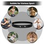 Ceinture Cardio Réglable de 70 cm à 115 cm, ELEPRUC Bandeau Cardio pour Capteur Cardiaque Bluetooth Ant+, Sangle Cardio Compatib