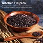 4pcs Petites Cuillères en Bois, Cuillère à Miel lisse de 14,5cm Cuillère à Café en Bois Cuillères de Service pour la Cuisson des