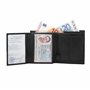 Fa.Volmer ® Porte-monnaie pour homme en cuir d'agneau véritable, doux et velouté, format vertical | 10 compartiments pour cartes