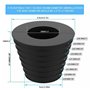 WANGCL Pied de parasol conique pour parasol - 38 mm - Trou pour ouverture de trou de table de terrasse ou support de parasol (no