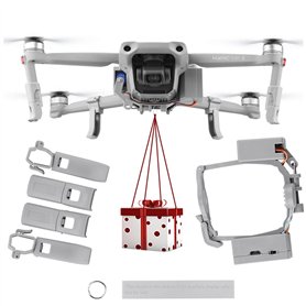 WANGCL Dispositif de livraison de drone avec lanceur d'air à libération rapide avec trains d'atterrissage pour la pêche