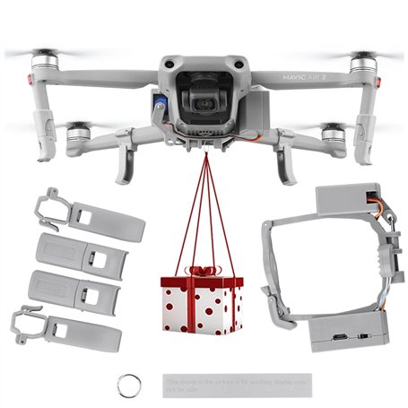 WANGCL Dispositif de livraison de drone avec lanceur d'air à libération rapide avec trains d'atterrissage pour la pêche
