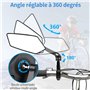 Vankarr 2 Pièces Retroviseur Velo Electrique Retroviseur Trotinette Electrique Rétroviseur Vélo Pliable Rétroviseurs Compatibles
