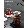 Vankarr Balance à Café avec Minuteur, Balance à Expresso 3 kg/0,1 g, Balance de Précision de Haute Précision, Balance de Cuisine
