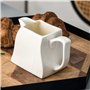 MALACASA, Série Amparo, Pot à Lait Sucrier Couvercle Porcelaine, Pot à Crème Boîte à Sucre