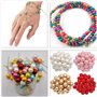 FOGAWA 2000pcs Perle de Verre Rondes 4mm Perles en Verre Multicolores Sombre et Clair pour DIY Fabrication de Bijoux Collier Bra