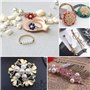 FOGAWA 2000pcs Perle de Verre Rondes 4mm Perles en Verre Multicolores Sombre et Clair pour DIY Fabrication de Bijoux Collier Bra