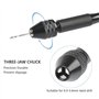 CESFONJER Perceuse à Main Hand Drill | Ajustable Hélicoïdaux de Main Kit | 25 Pieces Mini Foret Fraise Twist Pour Modèle Noyer A