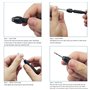 CESFONJER Perceuse à Main Hand Drill | Ajustable Hélicoïdaux de Main Kit | 25 Pieces Mini Foret Fraise Twist Pour Modèle Noyer A