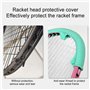 Teksome Étui de Protection pour tête de Raquette, Cadre métallique pour Raquette de Badminton, Étuis de Protection pour Raquette