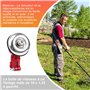 Viabrico renvoi d'angle debroussailleuse 26mm-9 Dents, tête d'engrenage Universelle pour debroussailleuse argenté
