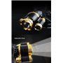 Multiply-X Super Brillant LED Lampe Frontale Rechargeable Lampe de Poche étanche Phare 9000 Lumens, Capteur Zoomable Réglable To