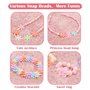 Sanlebi Enfants Bricolage Perles Set, 2000 Pièces Bracelet Perle pour Fabrication de Bracelets,Collier, Kit Fabrication Bijoux J