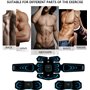 WARDBES Ceinture Abdominale Electrostimulation, Electrostimulateur Musculaire Fessier, Abdos, Jambes et Bras, Idéal pour Se Musc