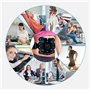 WARDBES Ceinture Abdominale Electrostimulation, Electrostimulateur Musculaire Fessier, Abdos, Jambes et Bras, Idéal pour Se Musc