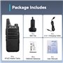 Retevis RT622 Talkie Walkie, Mini Professionnel Talkie Walkie, PMR446 sans Licence, VOX Squelch, Rechargeable Talkie Walkie Long