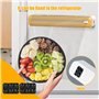 Distributeur Film Alimentaire, Dérouleur Papier Aluminium et Film, Boîte de Coupe Film Alimentaire avec Ventouse, Séparation Lis