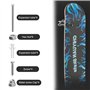 xyuayamz Support Skateboard, Supports Muraux pour Longboard, Support Skate Rack, Porte Ski Mural pour Salon Garage Mur Affichage
