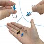 DHER Lot de 10 hameçons à tête plombée pour appâts de pêche,Pêche Hameçons Jig Hameçon de Pêche Hameçons Carpe tête, 5g g Fish H
