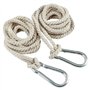JUEYEEK Lot de 2 sangles de suspension pour balancelle d'arbre avec crochets robustes