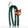Tooarts Interactive Spring Cat Sculpture Abstract Sculpture Modern Sculpture - Handmade Metal Iron Artwork for Modern Home Decor