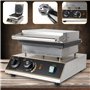 Gaufrier en acier inoxydable - 1750 W - 5 gaufres professionnelles - Gaufres à œufs - Forme de cœur - Dhl + minuteur - Page de d