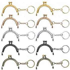 MengH-SHOP Arc en Métal Cadre Baiser Fermoir Serrure Semi-Circulaire Sac À Main Sac Cadre Fermoir Serrure Fermoirs Craft Cadre a