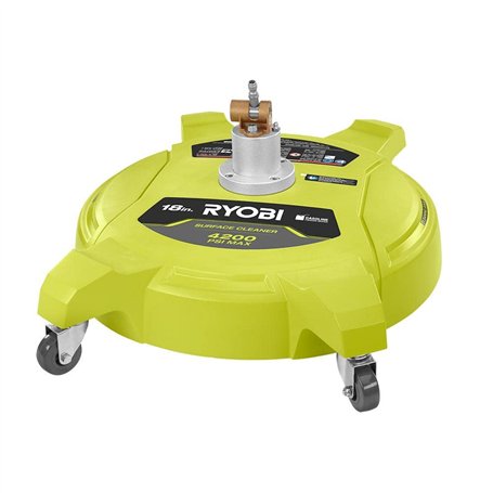 RYOBI Nettoyeur de surface à connexion rapide pour nettoyeur haute pression à gaz 4200 PSI avec roulettes Vert