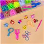 2700+ Elastique Bracelet Kit,Jsdoin 40 Grilles ricolage Élastique Loom Bands Kit, 30 couleurs kits de fabrication de bracelets d